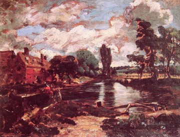Juan Constable Painting - Flatford Mill desde la cerradura Romántico John Constable